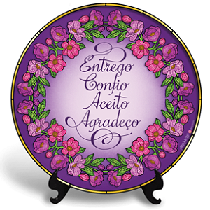 Entrego e Confio (Azulejo Redondo)