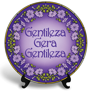 Gentileza Gera Gentileza (Azulejo Redondo)