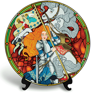 Joana Darc (Azulejo Redondo)