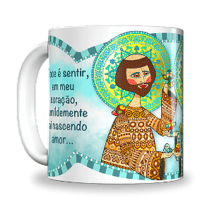 Santa Clara e São Chico (Caneca)