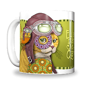 Gato e Café (Caneca)