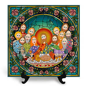 Santa Ceia (Azulejo Quadrado)