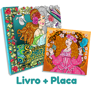 Sensações e Delicadezas + Placa (Livro de Colorir)