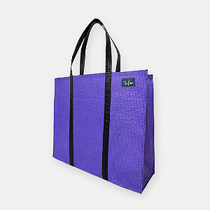 Ecobag Medium Violeta & Alça Black