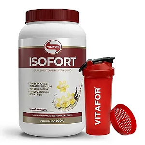 Isofort 900g Baunilha Vitafor + 1 Coqueteleira