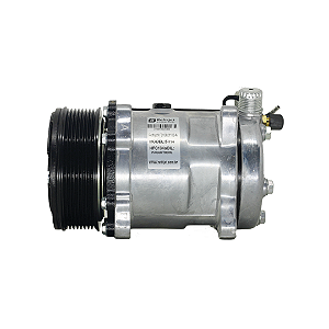 COMPRESSOR UNIVERSAL 5H14 8PK 12V SAÍDA VERTICAL 8 ORELHAS