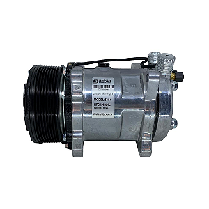 COMPRESSOR UNIVERSAL 5H14 8PK 24V SAÍDA VERTICAL 8 ORELHAS