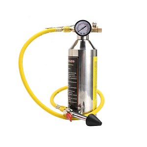 KIT GARRAFA INJETORA 141B LIMPEZA REFRIGERAÇÃO COM MANÔMETRO