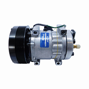 COMPRESSOR SANDEN 7H15 4840 8PK 24V TRATOR CATERPILLAR CASE