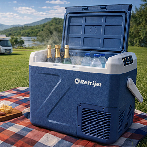 GELADEIRA PORTÁTIL THERMO JET 19L QUADRIVOLT 12/24V 110/220V