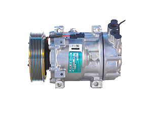 COMPRESSOR SANDEN ORIGINAL SD7V16 RENAULT DUSTER 2.0 2012> 12V 7PK Ø119MM OEM:8201018716