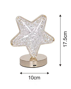 Lâmpada de mesa estrela - NTD-012