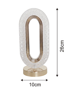 Lâmpada de mesa cristal - NTD-015