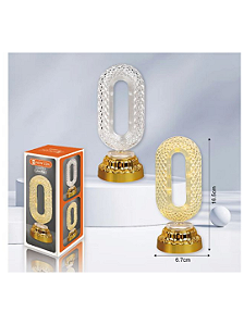 Lâmpada de mesa cristal - LUM-7099