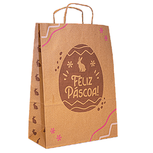 SACOLA ECO (PPQL) PASCOA FELIZ