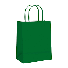 SACOLA DE PAPEL VERDE