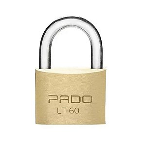 Cadeado Latão Maciço Lt-60mm 2 Chaves Pado Não Enferruja