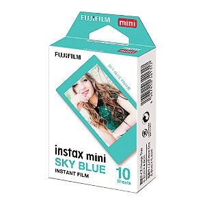 Filme Instax Mini Sky Blue com 10 Fotos - Fujifilm