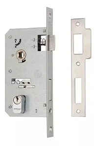Fechadura Externa Pado 45mm Inox Polido Máquina Reposição