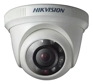 Câmera de segurança Hikvision DS-2CE56C0T-IRPF com resolução 1MP - branco