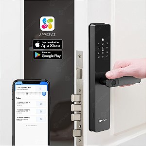 Fechadura Digital Y2000 EZVIZ Wi-Fi com Biometria, Tag e Senha | IP65