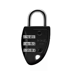 Cadeado Segredo Cs23 30mm Zamac Preto Papaiz para Bolsa Mala