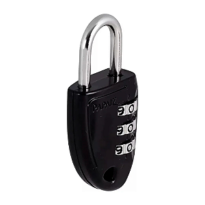 Cadeado Segredo Cs23 30mm Zamac Preto Papaiz para Bolsa Mala