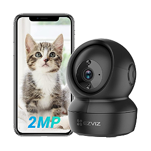 Câmera Segurança C6N BLACK EZVIZ 2MB FHD WiFi Pan-tilt 360