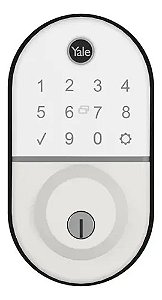 Fechadura Digital Yale Compact Rolete Branca Biometria Senha