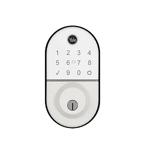 Fechadura Digital Yale Compact Rolete Branca Biometria Senha