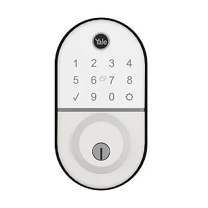Fechadura Digital Yale Compact Rolete Branca Biometria Senha