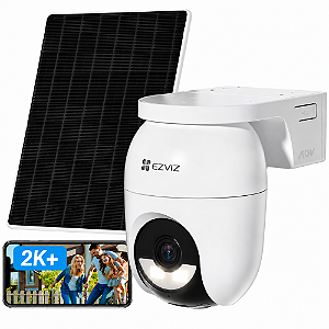 Câmera Ezviz Cb8 Lite Wi-fi 2k Pan Tilt Painel Solar 5W IP65