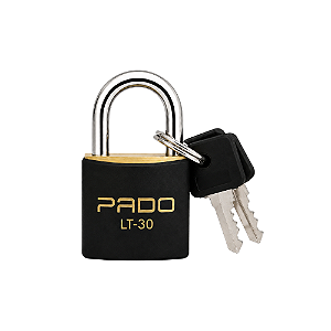 Cadeado de Latão SM LT-30mm Preto Pado Seguro e resistente