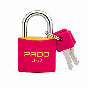 Cadeado de Latão SM LT-30mm Rosa Pado Seguro e resistente