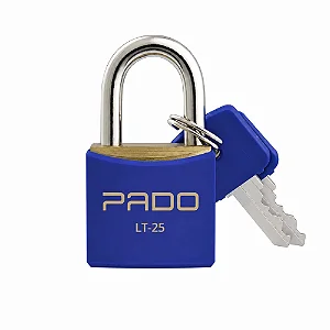 Cadeado de Latão SM LT-25mm Azul Pado Seguro e resistente