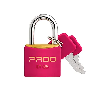 Cadeado de Latão SM LT-25mm Rosa Pado Seguro e resistente