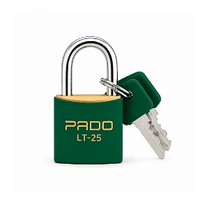 Cadeado de Latão SM LT-25mm Verde Pado Seguro e resistente
