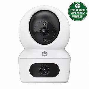 REEMBALADO - Câmera de Segurança IP Ezviz H7C Dual 2K 360° Pan/Tilt Wi-Fi