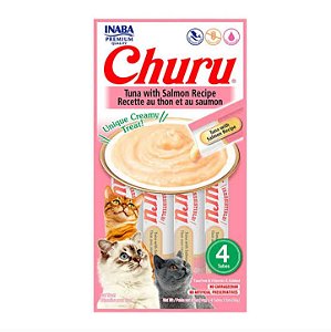 Churu sabor Atum com Salmão petisco natural para gatos