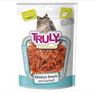 Truly Hairball petisco funcional natural anti bola de pelos para gatos