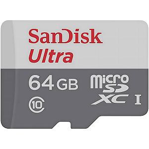 Cartão de Memória Sandisk ULTRA 64GB MICRO SD SDXC