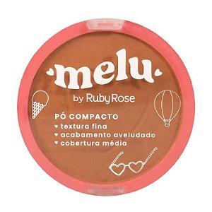 Pó Compacto Melu Me120 Ruby Rose: Pele perfeita e uniforme com cobertura natural