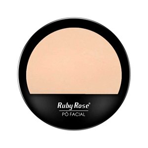 Pó Compacto Facial Peles Claras Ruby Rose: Cobertura leve e acabamento perfeito