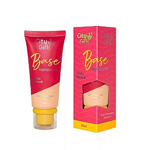 Base Hidratante Efeito Natural City Girls: Realce sua Beleza Natural com Ácido Hialurônico