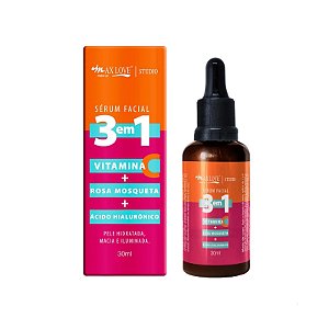 Sérum Facial 3 Em 1 Max Love: Potência Antioxidante e Hidratação Profunda para Sua Pele
