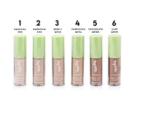 Corretivo Líquido Melu: Alta Cobertura e Efeito Natural