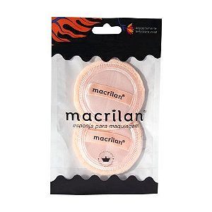 Kit EJ1-5 com 2 Esponjas Redondas Macrilan: Perfeição e Efeito Airbrush para sua Maquiagem