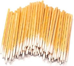 Palito com Algodão para Henna e Micropigmentação 10cm: Precisão e Praticidade para Seus Apliques
