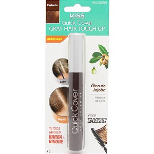 Retoque Capilar Brush-In Castanho Escuro: A Solução Instantânea para Fios Brancos