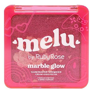 Iluminador Cremoso Marble Glow Neon Lights Melu By Rubyrose: Brilho Neon Irresistível